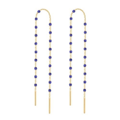 Gigi Clozeau - Boucles d'oreilles prusse Mini Gigi, or jaune
