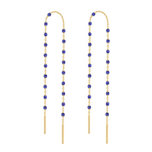 Gigi Clozeau - Boucles d'oreilles prusse Mini Gigi, or jaune