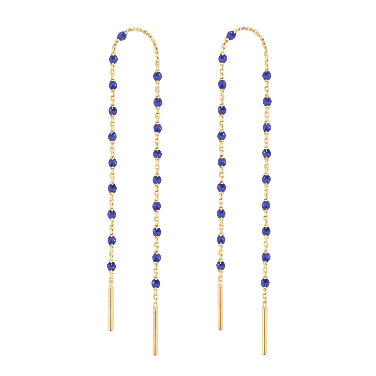 Gigi Clozeau - Boucles d'oreilles prusse Mini Gigi, or jaune
