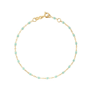 Gigi Clozeau - Bracelet bébé jade Classique Gigi, or jaune, 13 cm