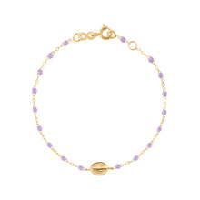 Gigi Clozeau - Bracelet bébé parme Madone or jaune, 13 cm