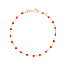 Gigi Clozeau - Bracelet corail Classique Gigi, or jaune, 19 cm