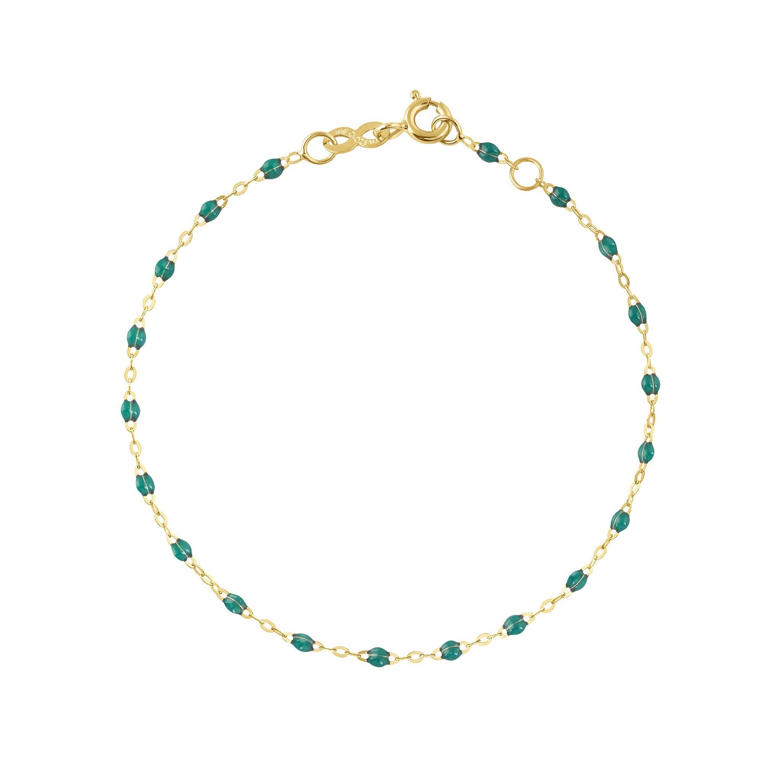 Gigi Clozeau - Bracelet émeraude Classique Gigi, or jaune, 15 cm