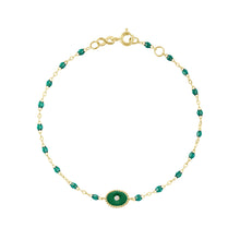 Gigi Clozeau - Bracelet émeraude Etoile du Nord diamant, or jaune, 17 cm