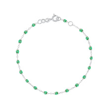 Gigi Clozeau - Bracelet menthe Classique Gigi, or blanc, 19 cm