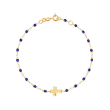 Gigi Clozeau - Bracelet prusse Croix, or jaune, 17cm