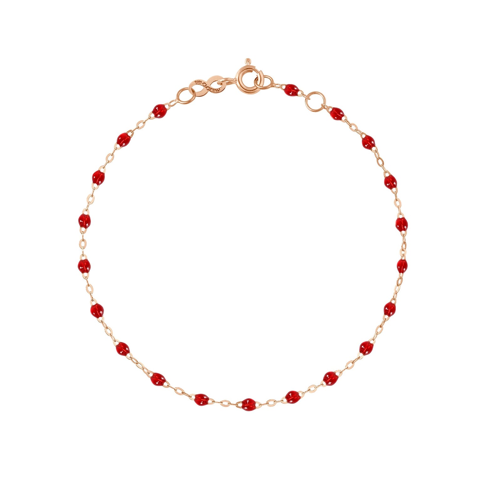 Gigi Clozeau - Bracelet rubis Classique Gigi, or rose, 15 cm