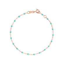 Gigi Clozeau - Bracelet vert d'eau Classique Gigi, or rose, 17 cm