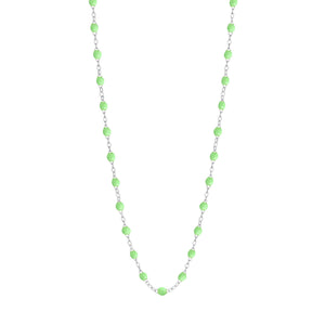 Gigi Clozeau - Collier anis Classique Gigi, or blanc, 50 cm