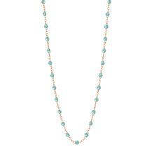 Gigi Clozeau - Collier aqua Classique Gigi, or rose, 42 cm