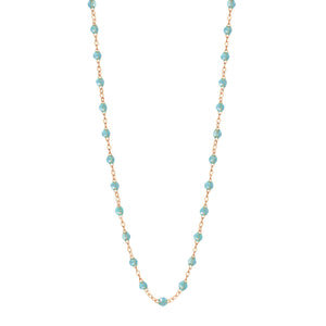 Gigi Clozeau - Collier aqua Classique Gigi, or rose, 42 cm