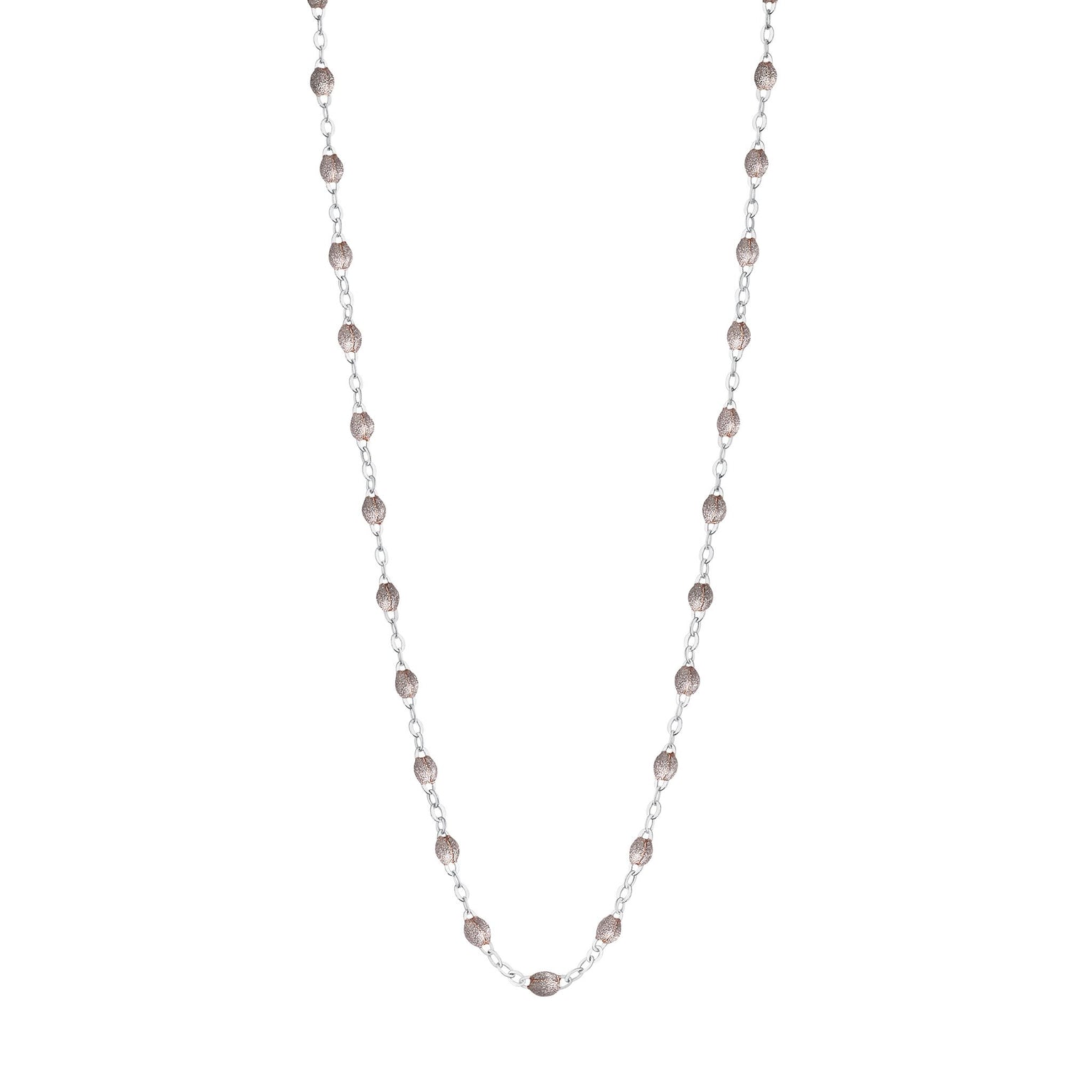 Gigi Clozeau - Collier argent Classique Gigi, or blanc, 42 cm