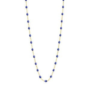 Gigi Clozeau - Collier bleuet Classique Gigi, or jaune, 45 cm