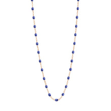 Gigi Clozeau - Collier bleuet Classique Gigi, or rose, 50 cm