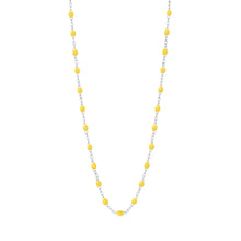 Gigi Clozeau - Collier citron Classique Gigi, or blanc, 42 cm