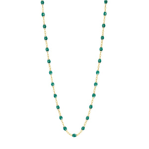 Gigi Clozeau - Collier émeraude Classique Gigi, or jaune, 45 cm