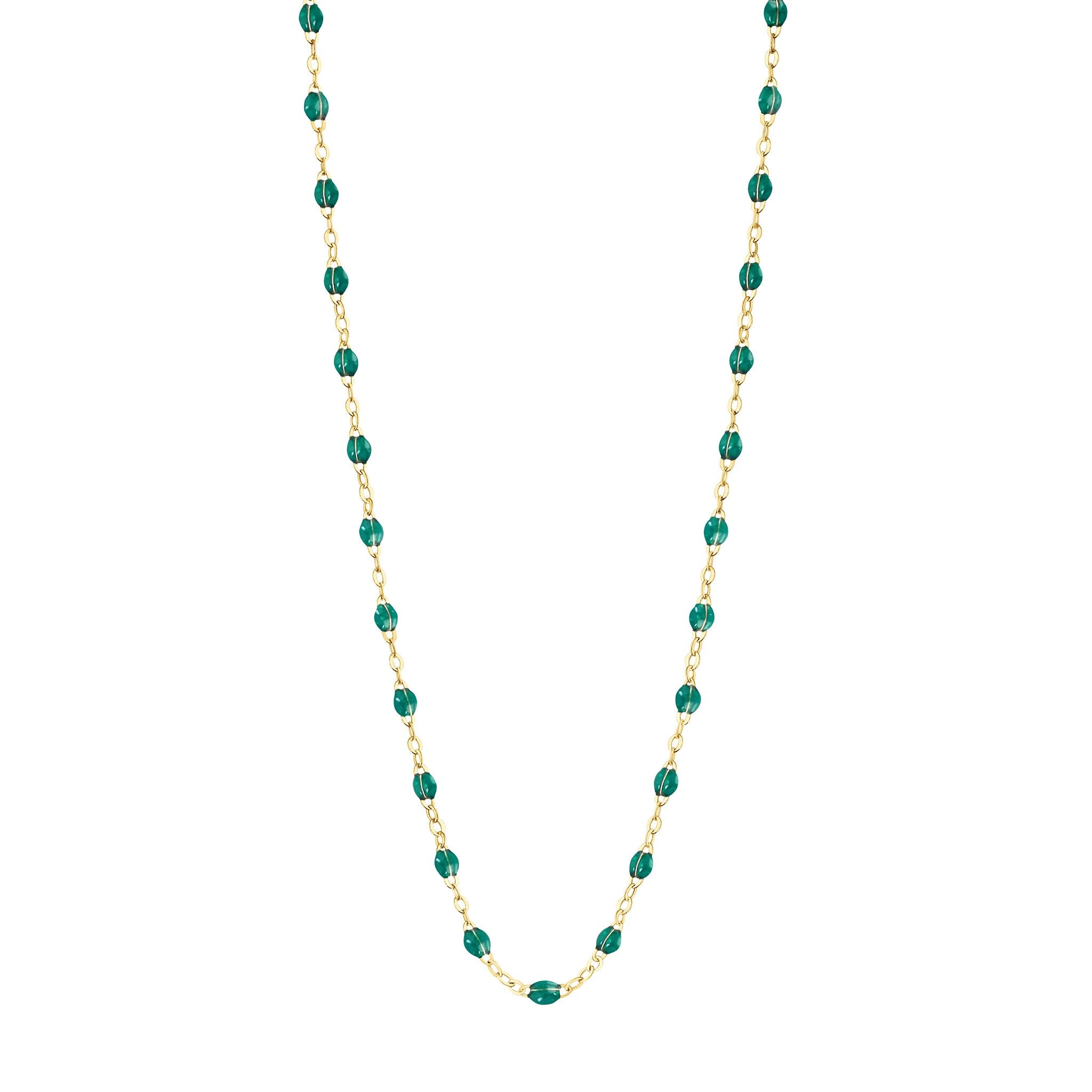 Gigi Clozeau - Collier émeraude Classique Gigi, or jaune, 50 cm