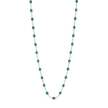 Gigi Clozeau - Collier émeraude Classique Gigi, or rose, 42 cm