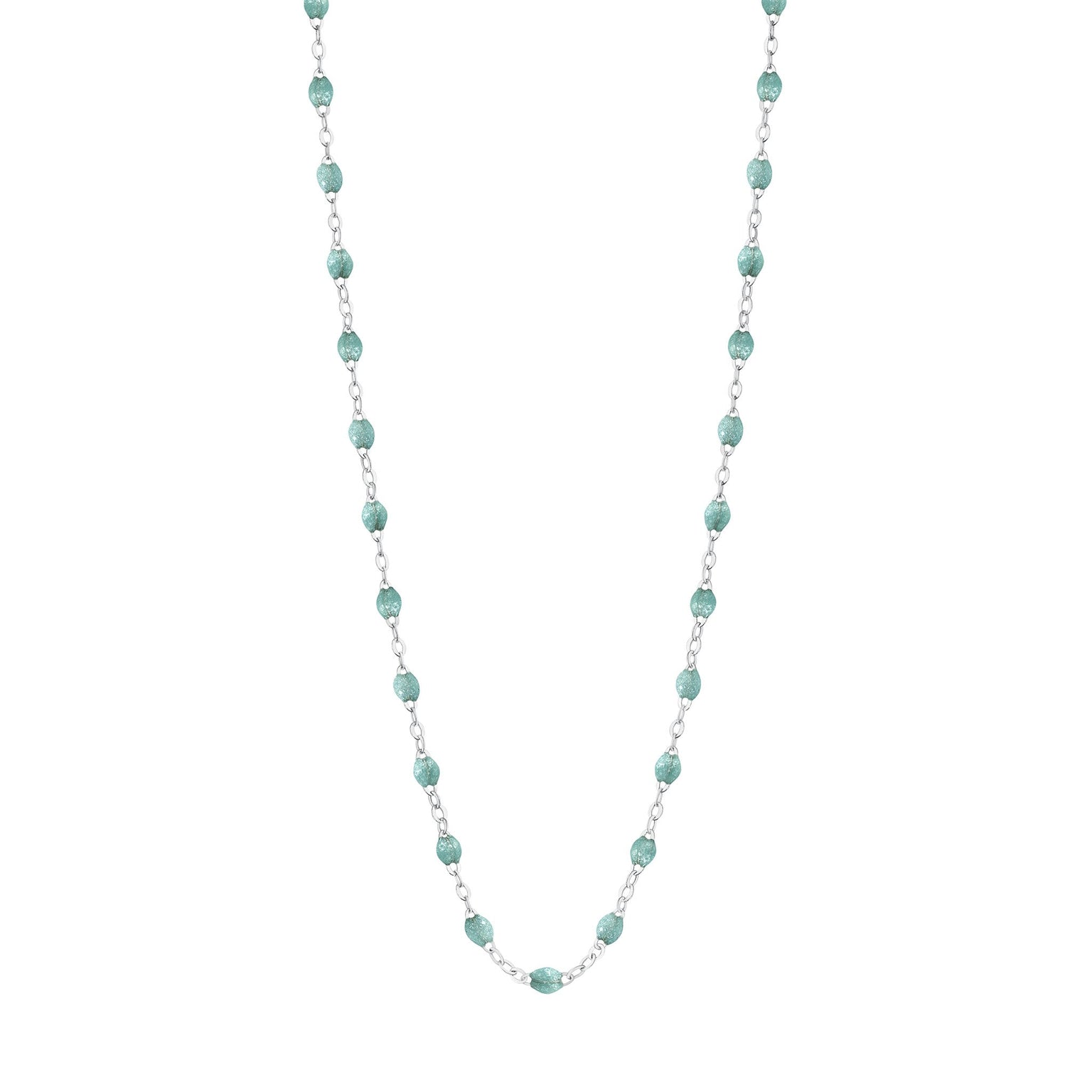 Gigi Clozeau - Collier glacier Classique Gigi, or blanc, 42 cm