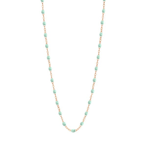 Gigi Clozeau - Collier jade Classique Gigi, or rose, 45 cm