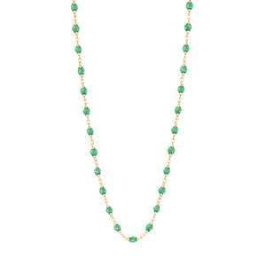 Gigi Clozeau - Collier menthe Classique Gigi, or jaune, 42 cm