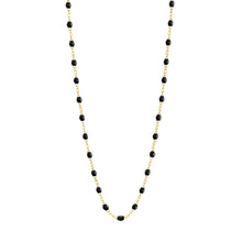 Gigi Clozeau - Collier noir Classique Gigi, or jaune, 42 cm