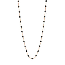 Gigi Clozeau - Collier noir Classique Gigi, or rose, 45 cm
