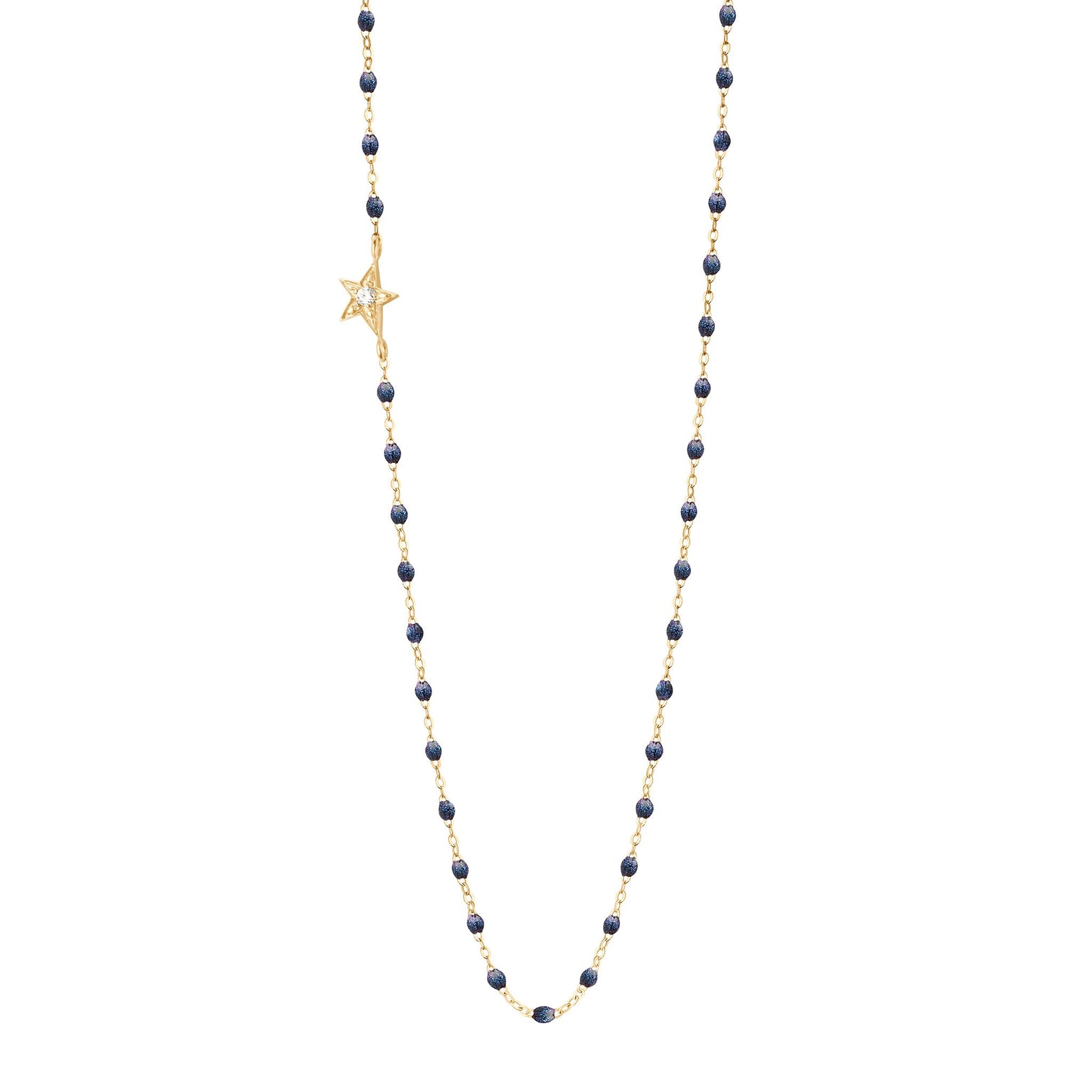 Gigi Clozeau - Collier nuit Etoile, diamant, or jaune, 42 cm