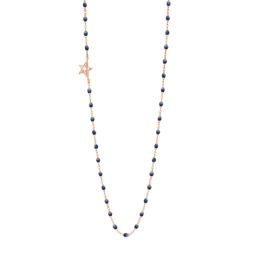 Gigi Clozeau - Collier nuit Etoile, diamant, or rose, 42 cm