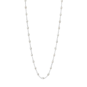 Gigi Clozeau - Collier opale Classique Gigi, or blanc, 45 cm