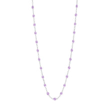 Gigi Clozeau - Collier parme Classique Gigi, or blanc, 50 cm