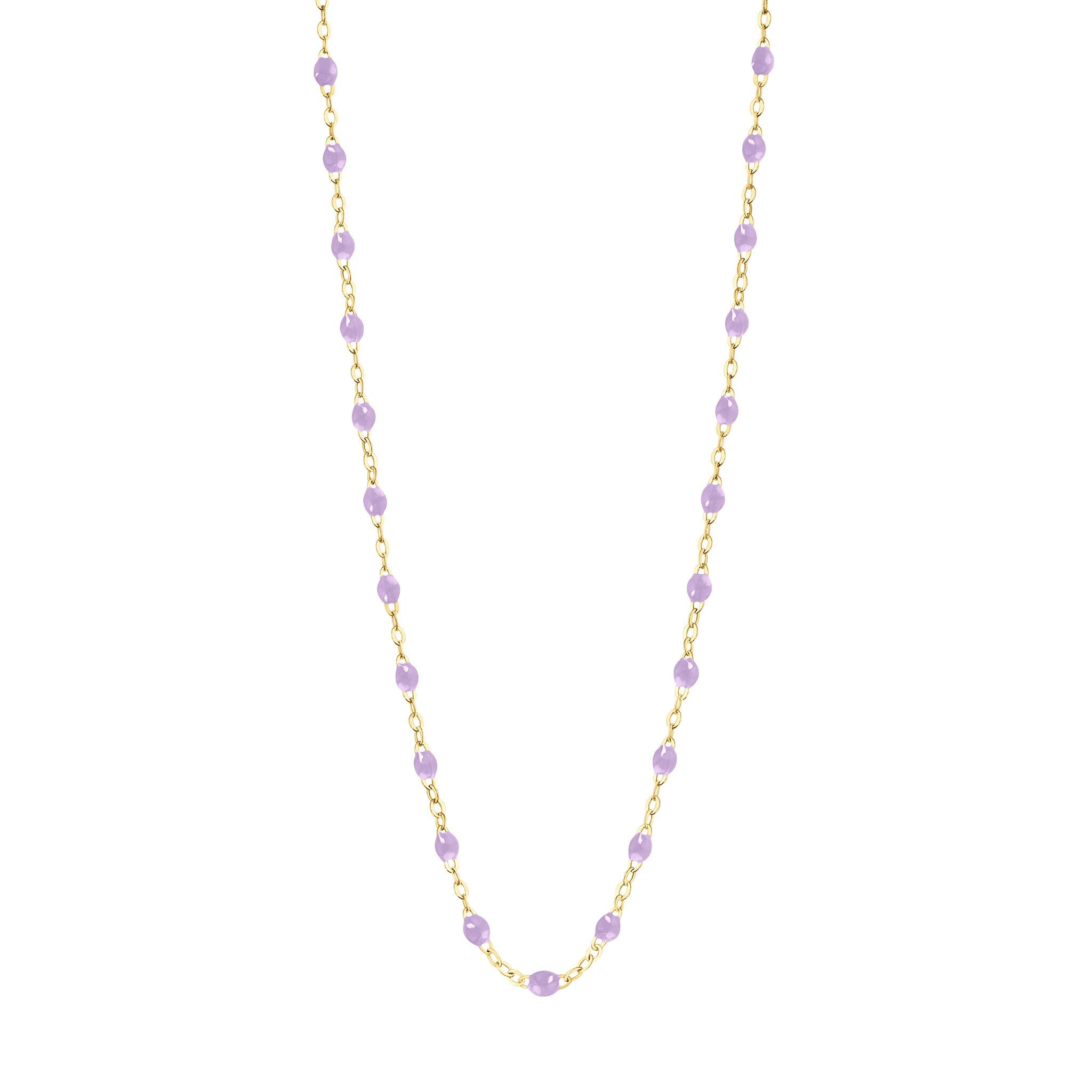 Gigi Clozeau - Collier parme Classique Gigi, or jaune, 42 cm
