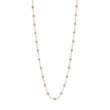 Gigi Clozeau - Collier parme Classique Gigi, or jaune, 42 cm