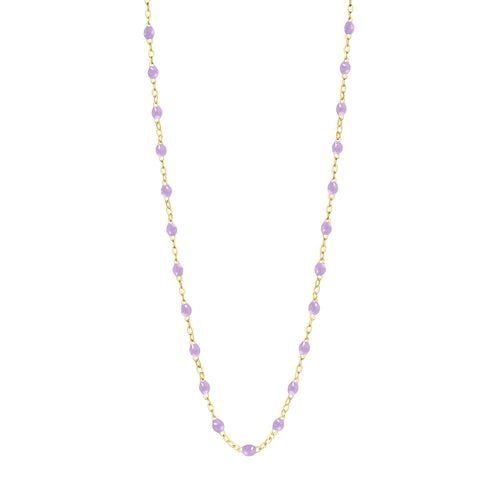 Gigi Clozeau - Collier parme Classique Gigi, or jaune, 45 cm