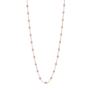 Gigi Clozeau - Collier parme Classique Gigi, or jaune, 50 cm