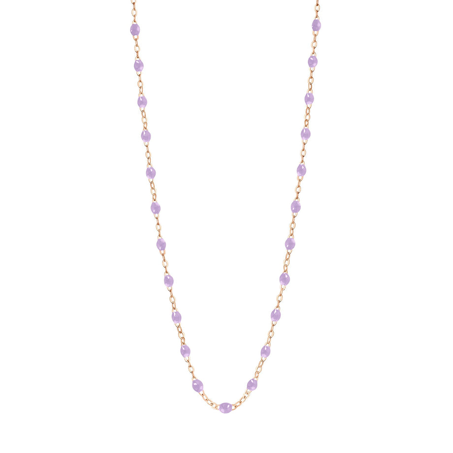 Gigi Clozeau - Collier parme Classique Gigi, or rose, 42 cm