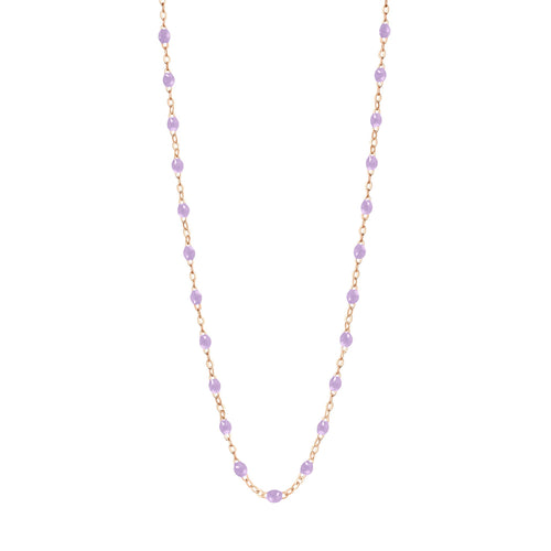 Gigi Clozeau - Collier parme Classique Gigi, or rose, 45 cm