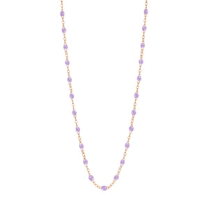 Gigi Clozeau - Collier parme Classique Gigi, or rose, 45 cm