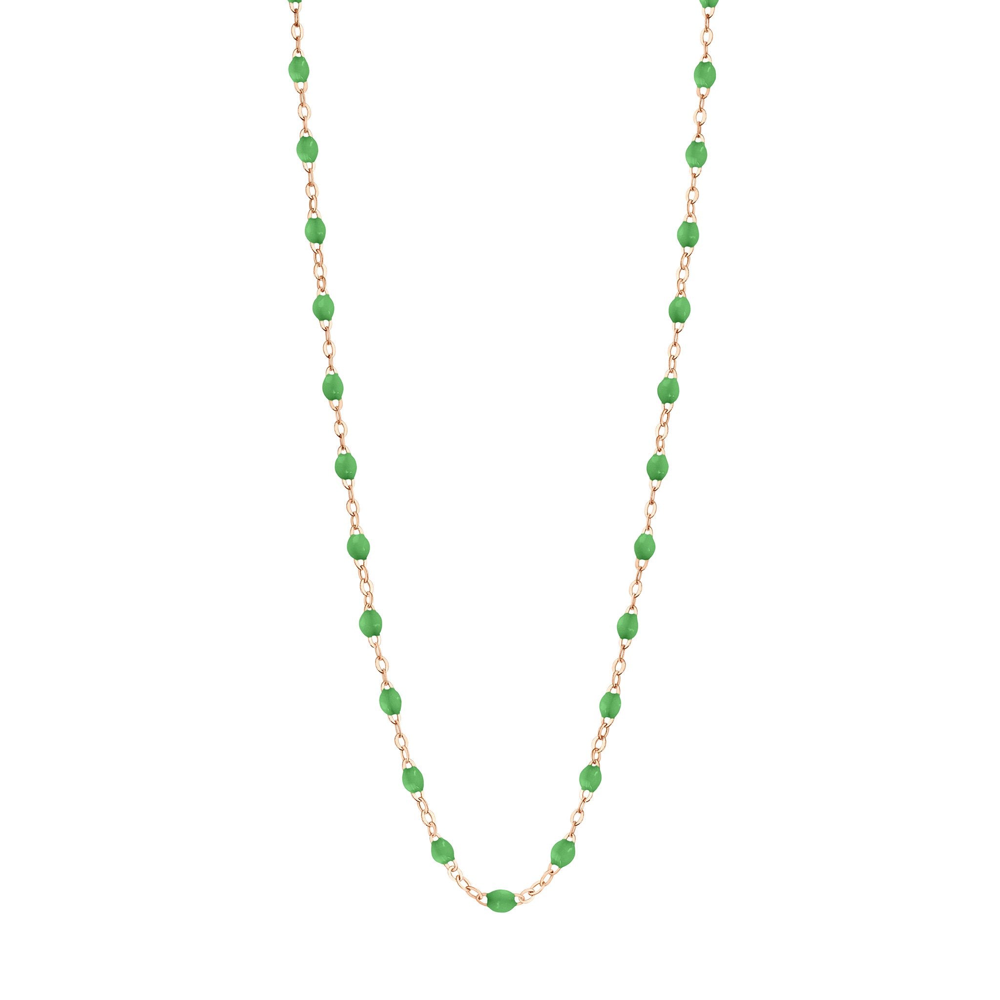 Gigi Clozeau - Collier prairie Classique Gigi, or rose, 45 cm