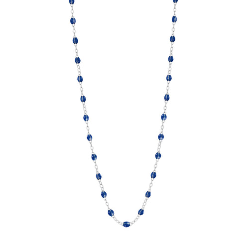 Gigi Clozeau - Collier prusse Classique Gigi, or blanc, 45 cm
