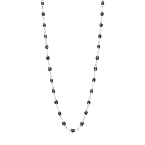Gigi Clozeau - Collier quartz Classique Gigi, or blanc, 45 cm