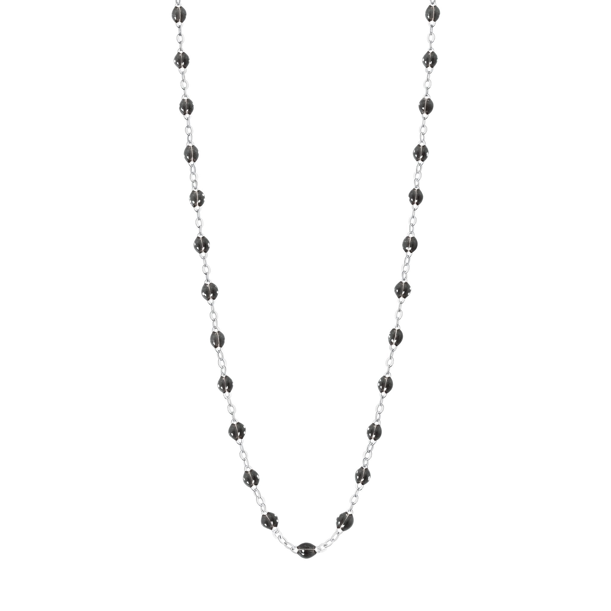 Gigi Clozeau - Collier quartz Classique Gigi, or blanc, 50 cm