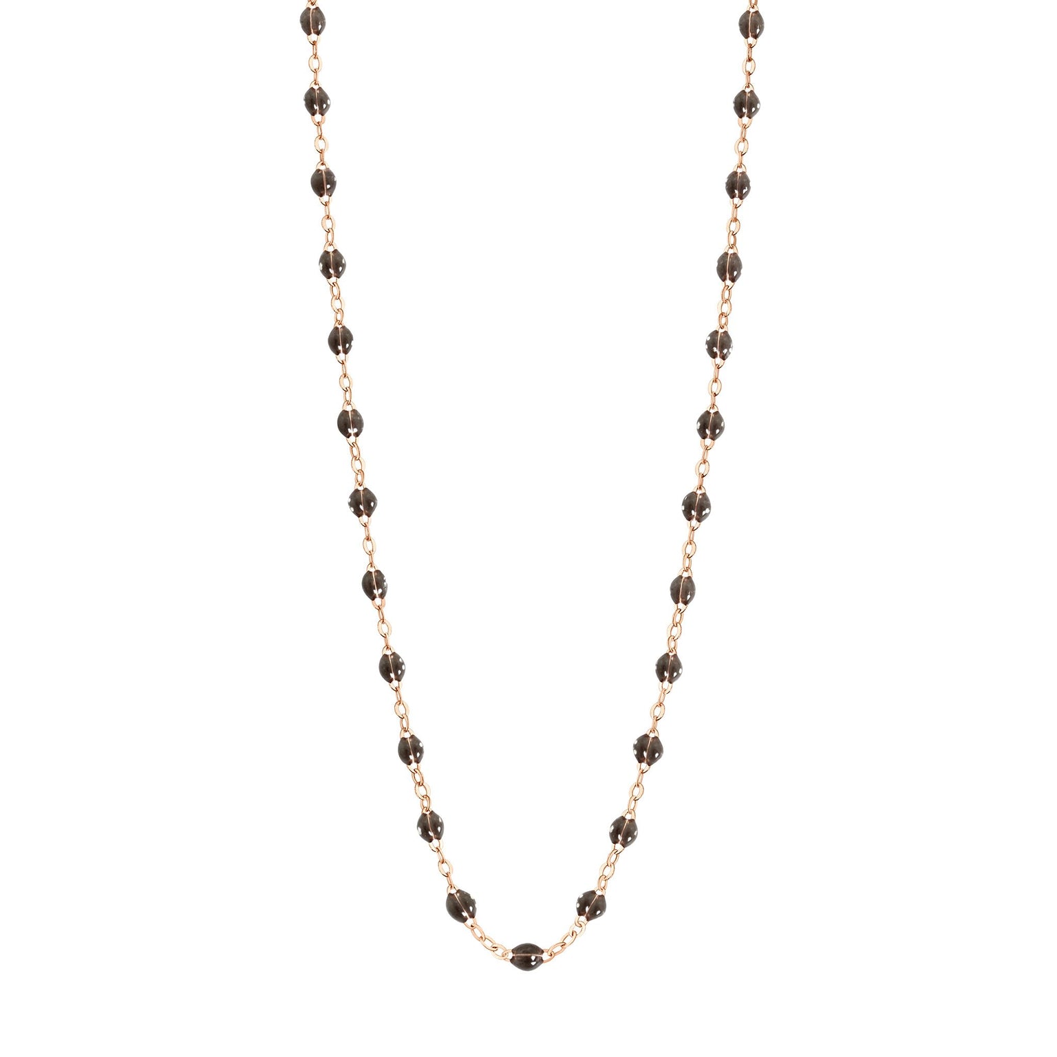 Gigi Clozeau - Collier quartz Classique Gigi, or rose, 50 cm