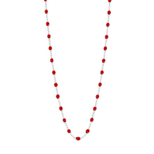 Gigi Clozeau - Collier rubis Classique Gigi, or blanc, 42 cm