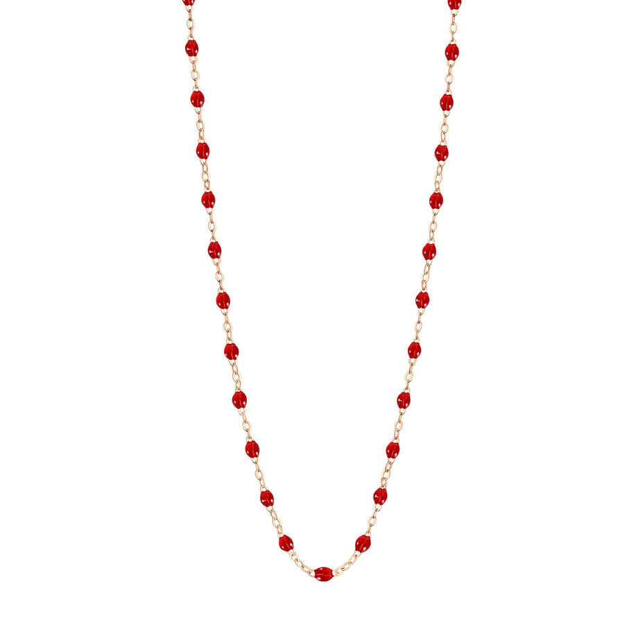Gigi Clozeau - Collier rubis Classique Gigi, or rose, 42 cm