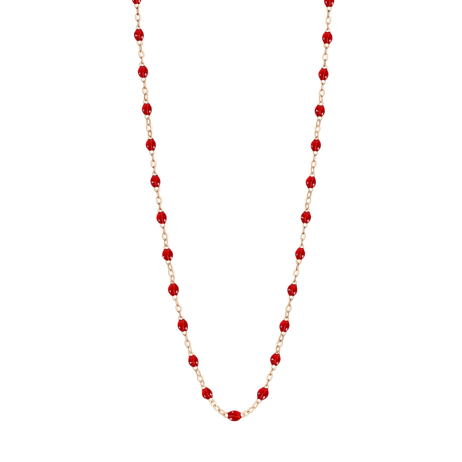 Gigi Clozeau - Collier rubis Classique Gigi, or rose, 45 cm