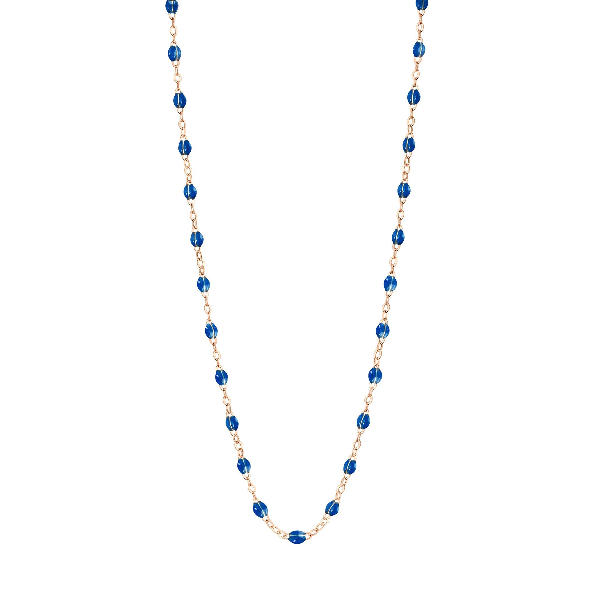 Gigi Clozeau - Collier saphir Classique Gigi, or rose, 50 cm