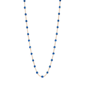 Gigi Clozeau - Collier saphir Classique Gigi, or rose, 50 cm
