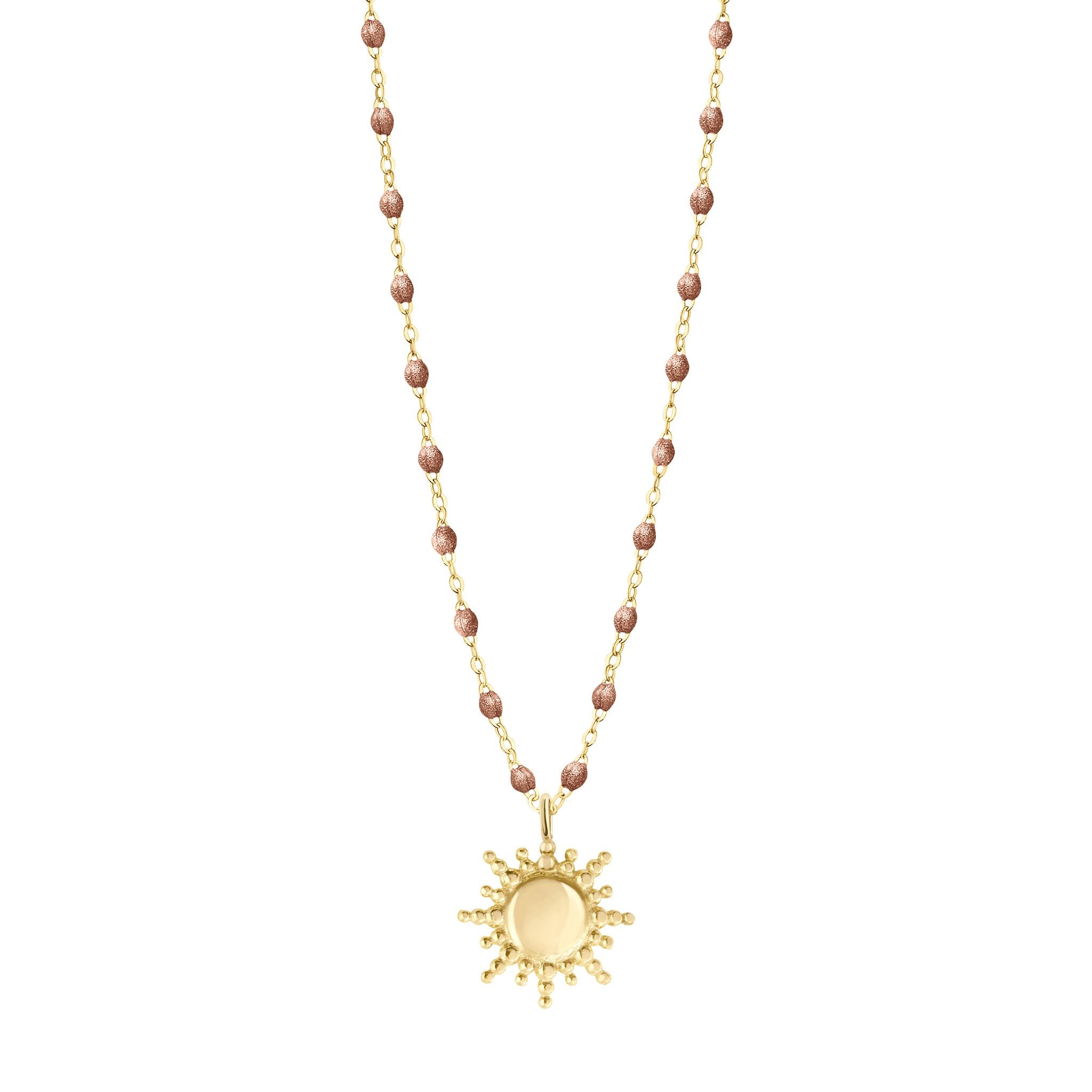Gigi Clozeau - Collier Soleil cuivre, or jaune, 42 cm