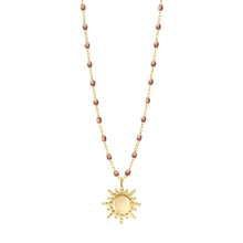 Gigi Clozeau - Collier Soleil cuivre, or jaune, 42 cm